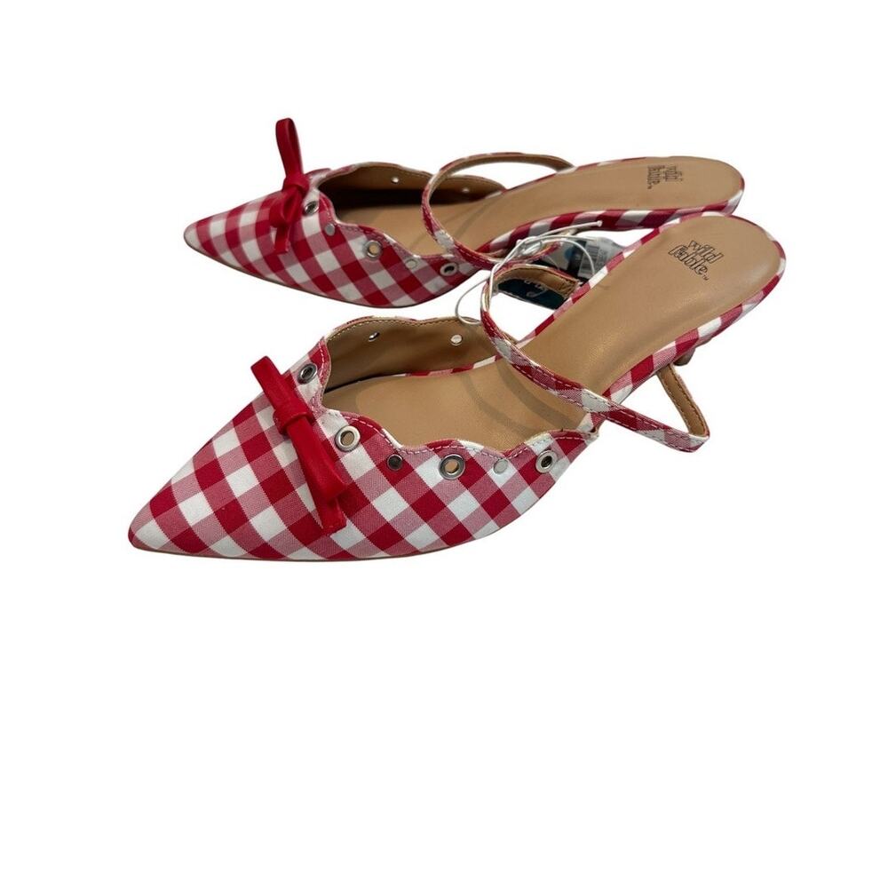 Wild Fable 9.5 Lysandra pointed toe bow kitten heel 3639
